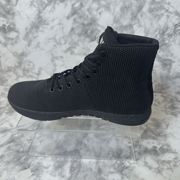 NOBULL Mens High Top Trainers Black Mesh Athletic Gym Sneakers Minimalist Style - Picture 12 of 16